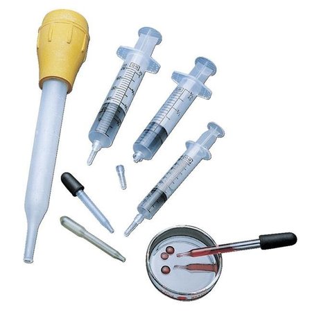 SCHOOL SPECIALTY School Specialty 040-1554 3 in. Plastic Medicine Multi-Purpose Pipette Dropper - Pack of 12 040-1554